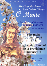 Affiche Florilège à Marie Mai 2007 - Ribeauvillé